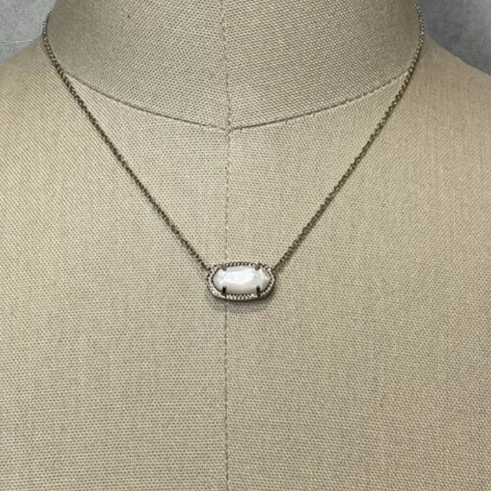 Kendra Scott White Danielle Pendant Necklace
